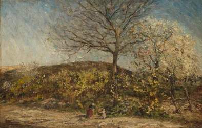 Landscape with Blooming Orchard